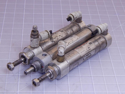 Lot of 3 SMC CDJ2B16-40-C73L, CDJ2B16-45-B, CDJ2B16-40-B Pneumatic Cylinders T95255 For Sale