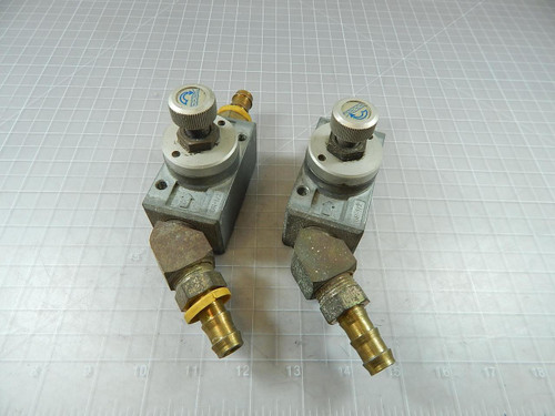 Lot of 2 Festo GR-1/2 Pneumatic Flow Control Valves T96132 For Sale