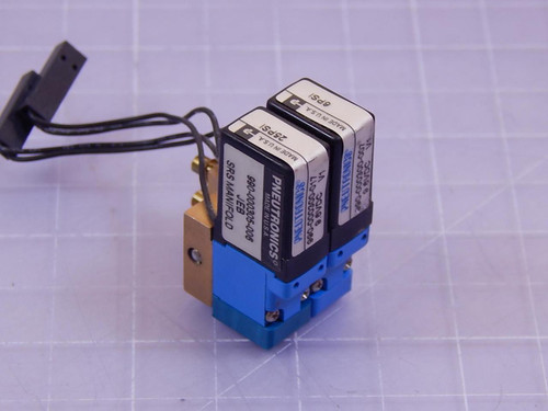 Lot of 2 Pneutronics 990-000300-017, 990-000305-006 Pneumatic Valves T97041 For Sale