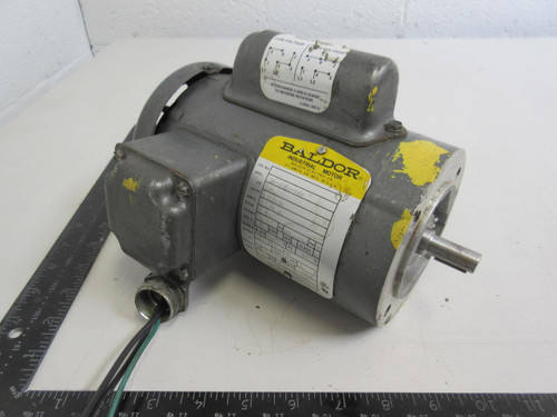 Baldor 33-1426-918 Single Phase Motor, 1/6 HP, 115/208-230 V, 1725 RPM, Fr 42CZ T97398 For Sale
