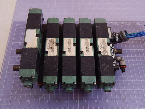 NUMATICS FLEXIBLOK 082SS515M 082SS615M 082SS415M SOLENOID VALVES W/ MANIFOLD T98269