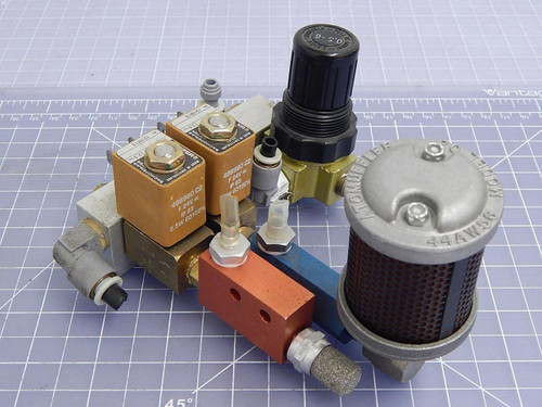 Lot of 2 Lucifer 121M13 Solenoid Valves w/ Assembly T100318 For Sale