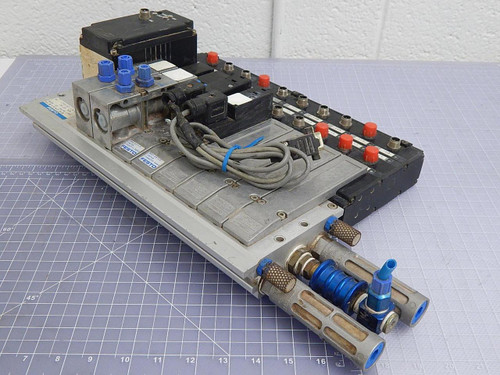 Festo IRP1-02-1/4, MVH-5-1/4, IIFG-02-1/4-8  Solenoid Valve Manifold Assembly For Sale