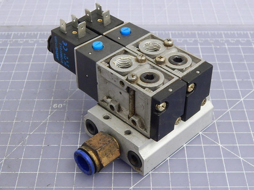 Lot of 2 Mindman  MVSD-260-4E1, 610801012 Solenoid Valve  For Sale