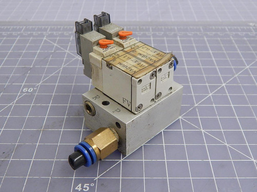 SMC SYJ514-5MOZE Solenoid Valves w/ Manifold T101217 For Sale