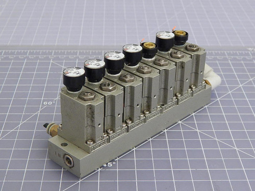 Lot of 7 SMC ARM 1000 Miniature Pneumatic Regulators T101268 For Sale