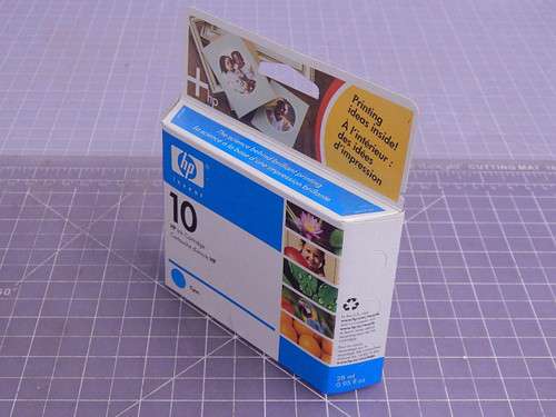 Lot of 3 HP Hewlett Packard C4841A 10 Cyan Ink Cartdrige T101892 For Sale