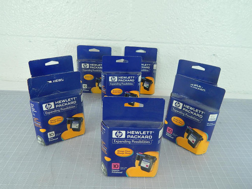 Lot of 8 HP Hewlett Packard 10 Black Print Cartridges T101844 For Sale