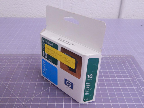 Lot of 6 HP, Hewlett Packard C4801A, 10 Cyan Printhead T101877 For Sale