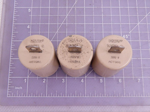 Lot of 3 Ohaus 1000 g Weight Set T102081 For Sale