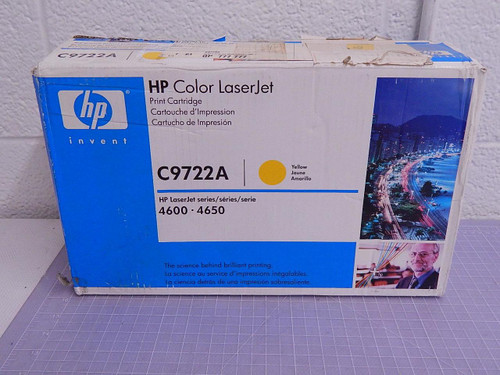 HP, Hewlett Packard C9722A Color Laserjet Yellow Print Cartrdige T102322 For Sale