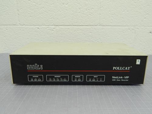 WTI Pollcat NetLink-VIP CDR Data Recorder T102594 For Sale