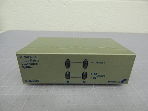 StarTech ST222MX 2 Port Dual Input Matrix VGA Video Splitter T102609 For Sale