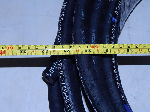 GATES 6EFG4K ISO 3862 R12 EN856 R12 SAE 100R12 2G-11C 3/8 IN 4000 PSI MEGASPIRAL FLAME RESISTANT HYDRAULIC HOSE 35 FT T103587