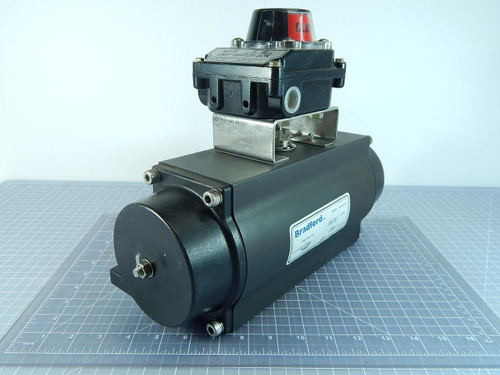 Bradford, Dixon RP-BA-225-SR, ALS10 Double Acting Pneumatic Actuator w/ Limit Switch Box T103997 For Sale