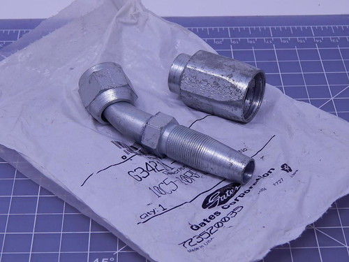 Gates G34211-1010, 10C5-10RFJSX45 Hydraulic Hose Fitting T105625 For Sale