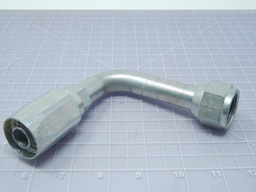 GATES G34181-1212 12C5-12RFJX90L HYDRAULIC HOSE FITTING T105982