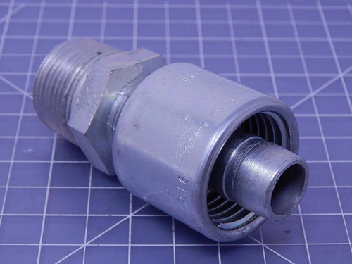 GATES G25100-1216 12G-16MP HYDRAULIC HOSE FITTING T106016
