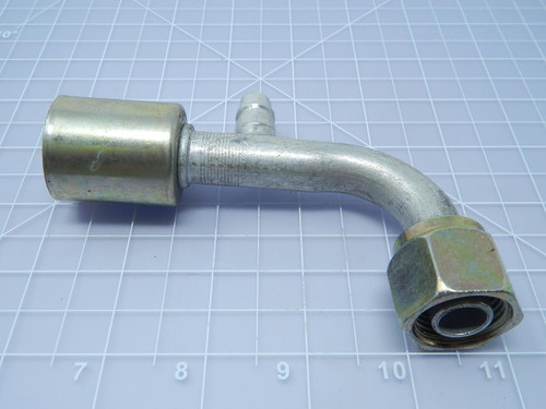 GATES G45589-1210 12ACA-10FTON134SP90 HYDRAULIC HOSE FITTING T106143