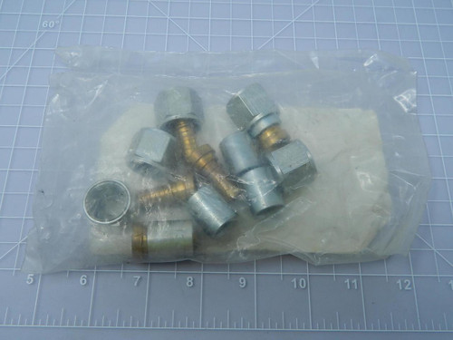 Lot of 5 Gates 8PSW-8FJSX Hydraulic Hose Fitting T106309 For Sale