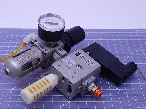 SMC NAW2000-N02-C, NAV2000-N02-5DZ Pneumatic Filter Regulator w/ Valve Soft Start T107386 For Sale
