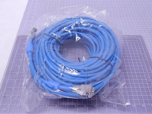 Lot of 5 AMP Blue Male to Male VGA Cable Long T104273 For Sale
