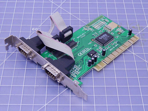 SD-PCI9835-2S, NM9735, REV C PCI 32-Bit 2x Port Serial DB9 Card T108172 For Sale