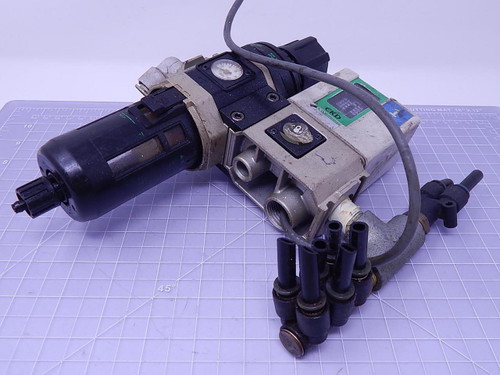 CKD P4000 Filter Regulator w/ Pressure Switch T112617 For Sale