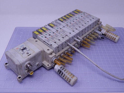 SMC SV2200-5FU Solenoid Valves w/ SI Unit T114370 For Sale