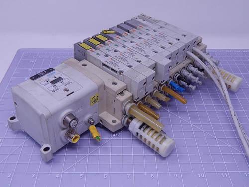 SMC SV2200-5FU Solenoid Valves w/ EX250 SI Unit T114388 For Sale