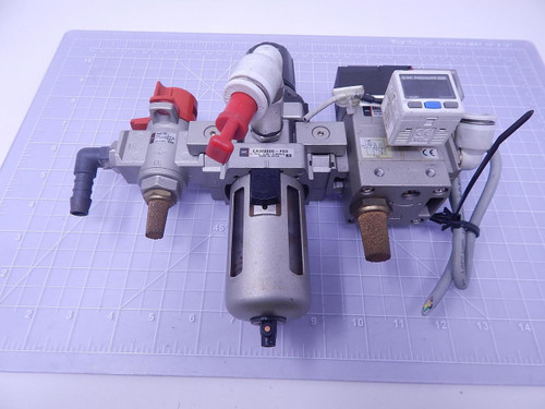 SMC EAV3000-F03-5YZ-Q Pneumatic Regulator Set Lock Assembly T115372 For Sale