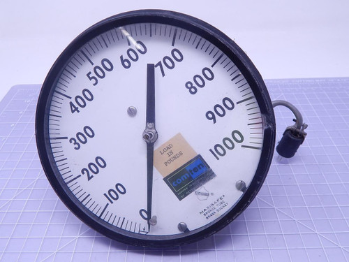 Comten MAXISAFE Bronze Tube Weight Gauge 0-1000 LBS T115465 For Sale