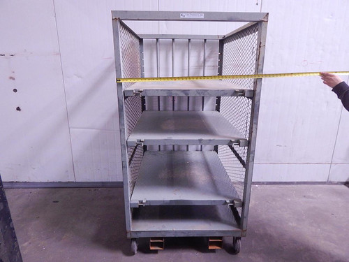 Heavy Duty Cart Cage w/ Racks 48x40x76 T116447 For Sale