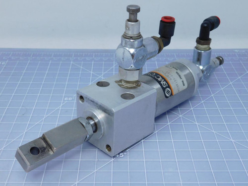 SMC NCMR150-0100 Pneumatic Cyclinder block mount NCM Round Body T118405 For Sale