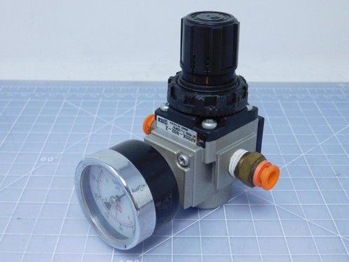 SMC AR20K-N02-Z Standard Air Regulator - 1/4 NPT Port, 7.30 to 58 psi T119826 For Sale