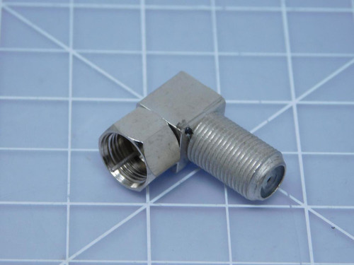Lot of 100 RG6 PVAF90 Degree Connector Angle Female to Male Coax Adapters T122631 For Sale