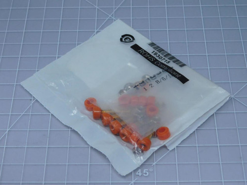 Lot of 5 Pomona 2142-3 Banana Jack Connector Miniature Turret Orange T125341 For Sale