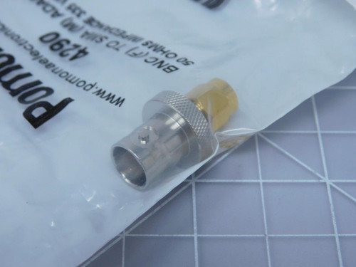Pomona 4290 RF Adapters - Between Series SMA M/BNC F T125344 For Sale