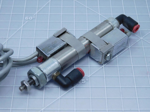 BIMBA MRS-021.5-D Pneumatic Cylinder w/ Reed Switches MRS-.087-XBL T125457 For Sale