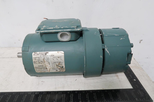 Reliance Electric P14H7206R 1 HP FB143TC Brake Motor w/Dodge 56 DBSC Brake T126199 For Sale