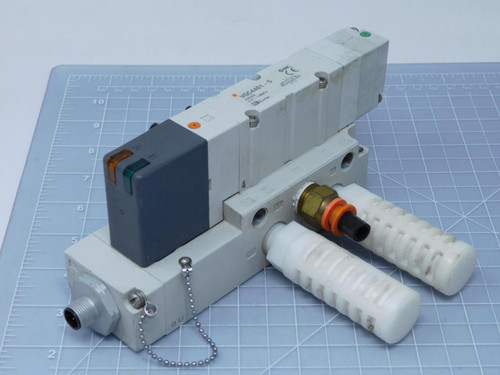 SMC VQC4401-5 VQC4000 SOLENOID VALVE, 5-PORT with manifold T126229 For Sale