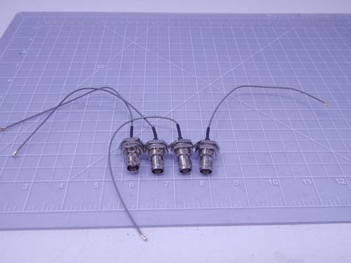 Lot of 4 9010201 Cable Pigtail U FL TNC 10 CM T126881 For Sale