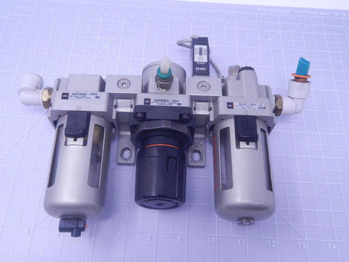 SMC NAR3000-N03 Pneumatic Regulator Set Lock T129270 For Sale