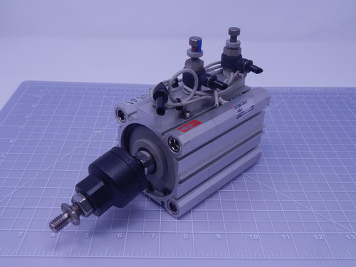 SMC CDLQA63-30D-F-A93LS Pneumatic Cylinder w/ JB63-10-150 Floating Joint T129373 For Sale