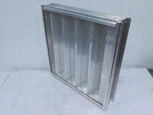 NCA XAD-4-45-GL 109179-10   Deep Drainable Extruded Aluminum Stationary Louver 24 x 24 For Sale