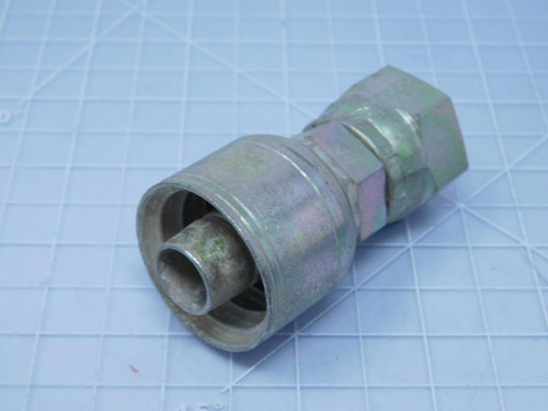 Eaton TTC-10    TTC Series Female Swivel Crimpable Hydraulic Hose Fitting 1" x 1 1/4" For Sale