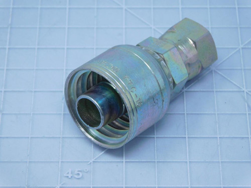 Eaton TTC-10    TTC Series Female Swivel Crimpable Hydraulic Hose Fitting 11/16" x 1 1/8" For Sale