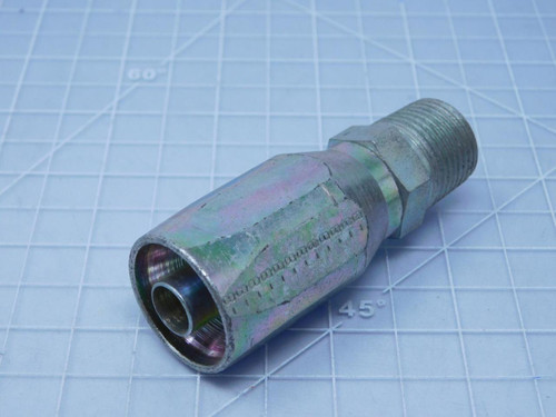 -8    Swivel Crimpable Hydraulic Hose Fitting 35/64 In x 1 In For Sale