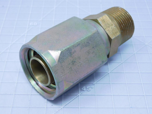 30 R2    Swivel Crimpable Hydraulic Hose Fitting 29/32 In x 1 19/32 In For Sale