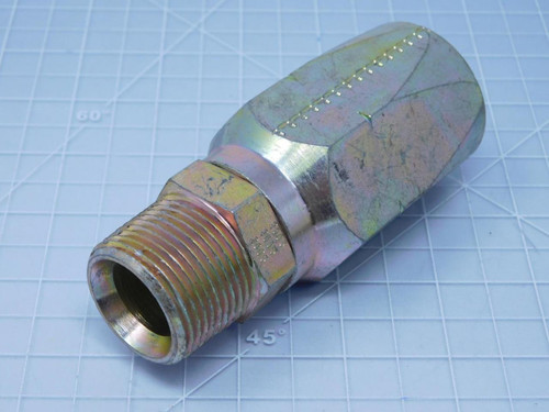 Gates 16C2A    Male Straight Swivel Hydraulic Hose Fitting 13/16 In x 1 41/64 In For Sale